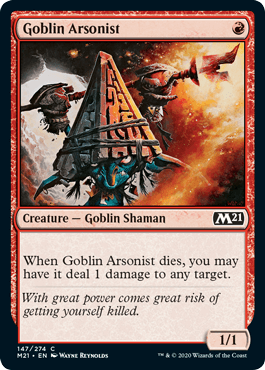 【ENG】【Foil】《ゴブリンの付け火屋/Goblin Arsonist》[M21]