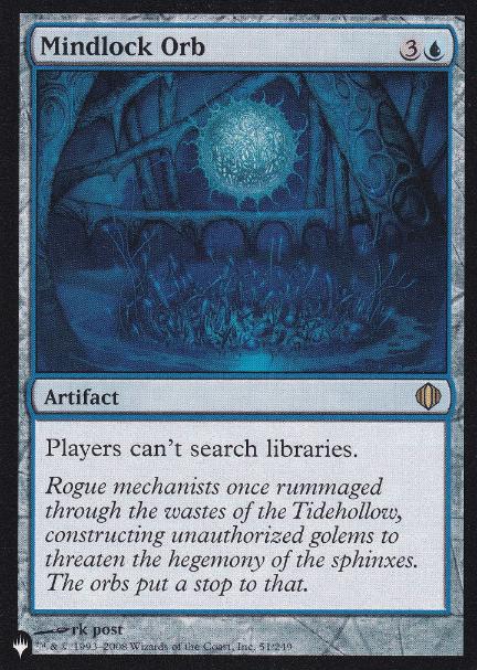 【ENG】《精神固めの宝珠/Mindlock Orb》[PWシンボル付き再版]