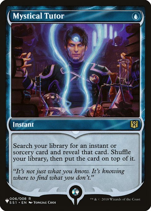 【ENG】《神秘の教示者/Mystical Tutor》[PWシンボル付き再版]