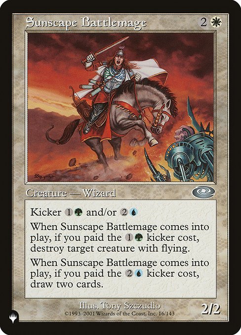 【ENG】《陽景学院の戦闘魔道士/Sunscape Battlemage》[PWシンボル付き再版]