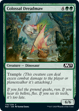 【ENG】【Foil】《巨大な戦慄大口/Colossal Dreadmaw》[M21]