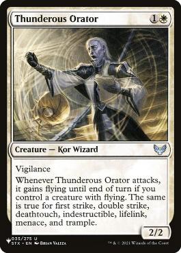 【ENG】《轟く語り部/Thunderous Orator》[PWシンボル付き再版]