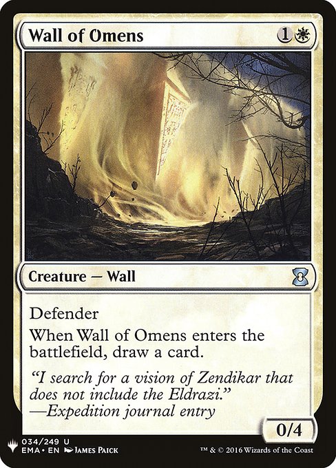 【ENG】《前兆の壁/Wall of Omens》(EMA)[PWシンボル付き再版]