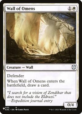 【ENG】《前兆の壁/Wall of Omens》(KHC)[PWシンボル付き再版]