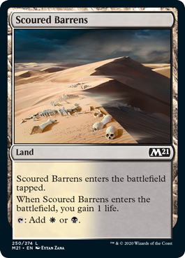 【ENG】《磨かれたやせ地/Scoured Barrens》[M21]