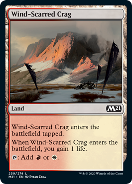 【ENG】【Foil】《風に削られた岩山/Wind-Scarred Crag》[M21]