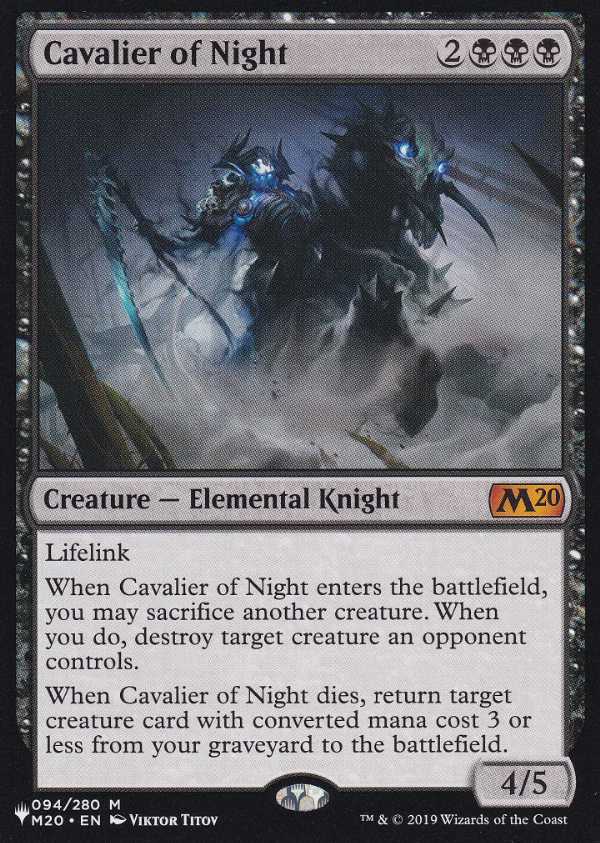 【ENG】《夜の騎兵/Cavalier of Night》[PWシンボル付き再版]