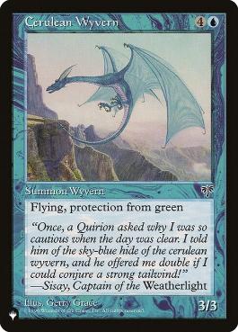 【ENG】《紺碧のワイヴァーン/Cerulean Wyvern》[PWシンボル付き再版]