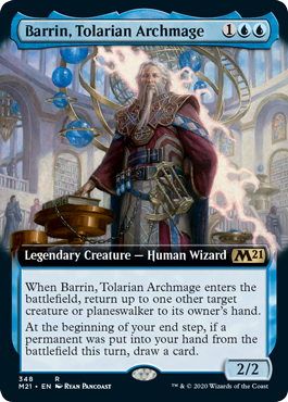 【ENG】■拡張アート■《トレイリアの大魔導師、バリン/Barrin, Tolarian Archmage》[M21]