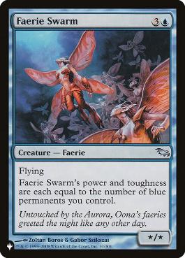 【ENG】《群がるフェアリー/Faerie Swarm》[PWシンボル付き再版]