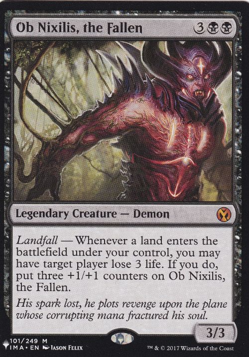 【ENG】《堕ちたる者、オブ・ニクシリス/Ob Nixilis, the Fallen》[PWシンボル付き再版]