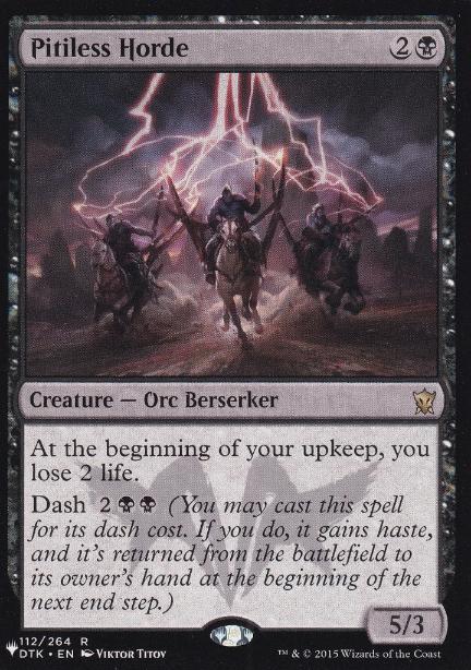 【ENG】《冷酷な軍族/Pitiless Horde》[PWシンボル付き再版]