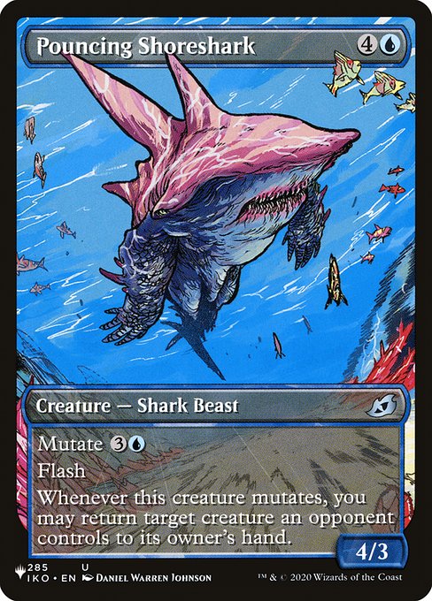 【ENG】《飛びかかる岸鮫/Pouncing Shoreshark》[PWシンボル付き再版]