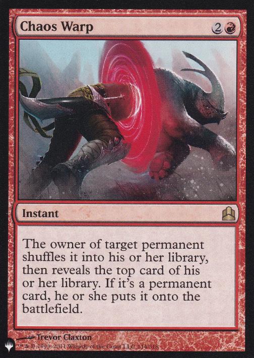 【ENG】《混沌のねじれ/Chaos Warp》(CMD)[PWシンボル付き再版]