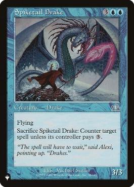 【ENG】《トゲ尾のドレイク/Spiketail Drake》[PWシンボル付き再版]