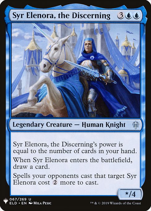 【ENG】《具眼の主、エレノラ卿/Syr Elenora, the Discerning》[PWシンボル付き再版]