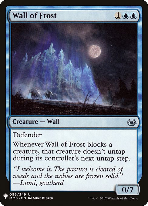 【ENG】《霜の壁/Wall of Frost》[PWシンボル付き再版]