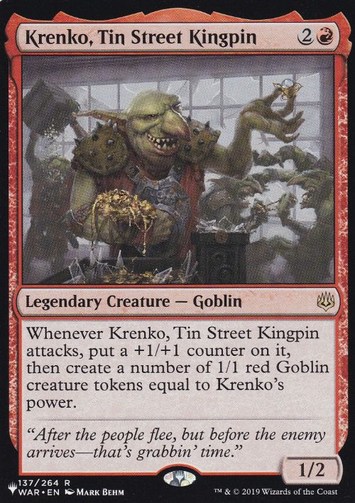 【ENG】《ブリキ通りの重鎮、クレンコ/Krenko, Tin Street Kingpin》[PWシンボル付き再版]