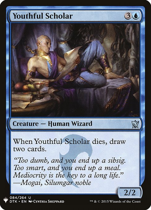 【ENG】《若年の識者/Youthful Scholar》[PWシンボル付き再版]