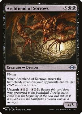 【ENG】《悲しみの魔神/Archfiend of Sorrows》[PWシンボル付き再版]