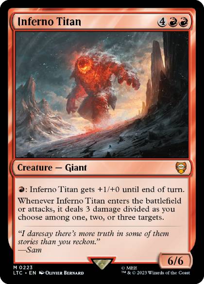 【ENG】《業火のタイタン/Inferno Titan》[LTC]