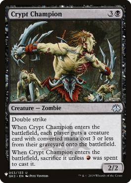 【ENG】《墓所の勇者/Crypt Champion》[PWシンボル付き再版]