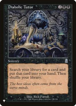 【ENG】《魔性の教示者/Diabolic Tutor》[PWシンボル付き再版]