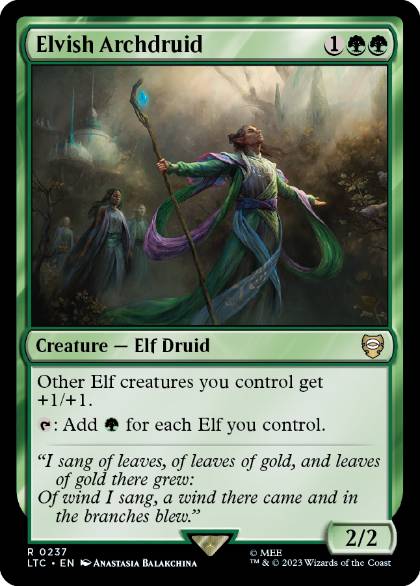 【ENG】《エルフの大ドルイド/Elvish Archdruid》[LTC]