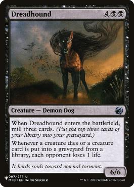 【ENG】《戦慄の猟犬/Dreadhound》[PWシンボル付き再版]