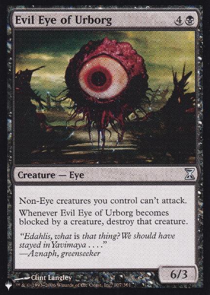 【ENG】《アーボーグの邪眼/Evil Eye of Urborg》[PWシンボル付き再版]