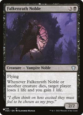 【ENG】《ファルケンラスの貴族/Falkenrath Noble》[PWシンボル付き再版]