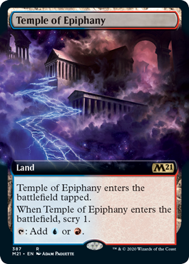 【ENG】【Foil】■拡張アート■《天啓の神殿/Temple of Epiphany》[M21]