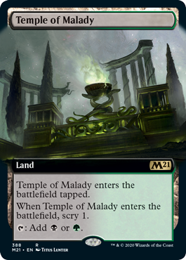 【ENG】【Foil】■拡張アート■《疾病の神殿/Temple of Malady》[M21]