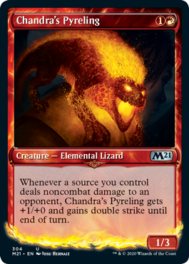 【ENG】【Foil】■ショーケース■《チャンドラの紅蓮獣/Chandra's Pyreling》[M21]