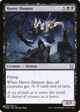 【ENG】《大荒れの悪魔/Havoc Demon》[PWシンボル付き再版]