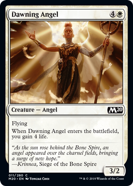 【ENG】【Foil】《夜明けの天使/Dawning Angel》[M20]