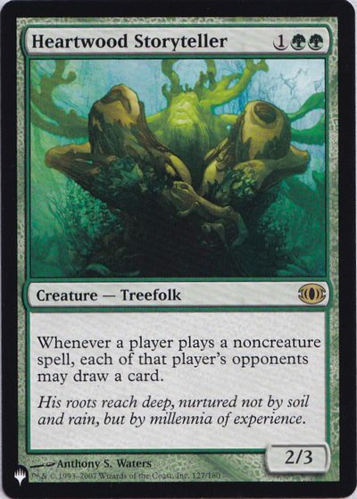 【ENG】《ハートウッドの語り部/Heartwood Storyteller》[PWシンボル付き再版]