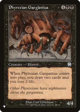 【ENG】《ファイレクシアのガルガンチュア/Phyrexian Gargantua》[PWシンボル付き再版]