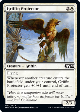 【ENG】【Foil】《庇護のグリフィン/Griffin Protector》[M20]