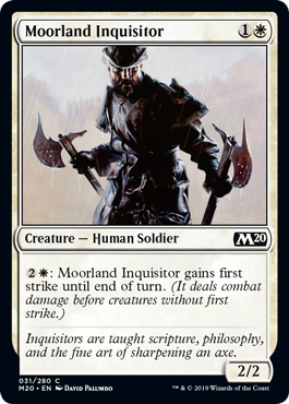 【ENG】【Foil】《ムーアランドの審問官/Moorland Inquisitor》[M20]