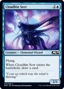 【ENG】【Foil】《雲族の予見者/Cloudkin Seer》[M20]