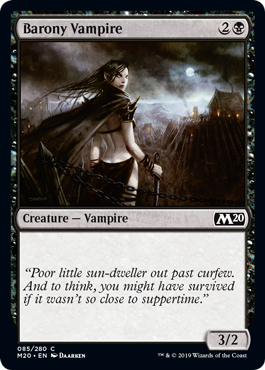 【ENG】【Foil】《男爵領の吸血鬼/Barony Vampire》[M20]