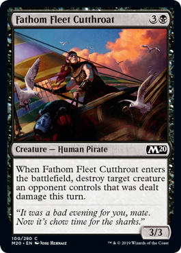 【ENG】【Foil】《深海艦隊の殺し屋/Fathom Fleet Cutthroat》[M20]