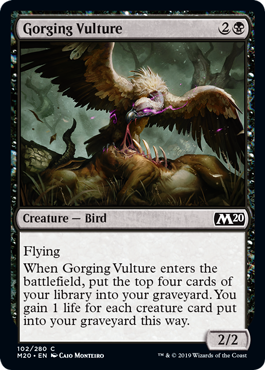【ENG】【Foil】《貪る禿鷹/Gorging Vulture》[M20]