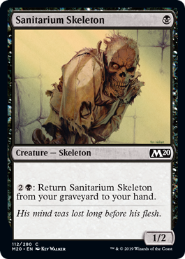 【ENG】【Foil】《療養所の骸骨/Sanitarium Skeleton》[M20]
