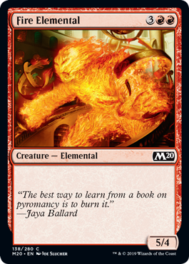 【ENG】【Foil】《炎の精霊/Fire Elemental》[M20]