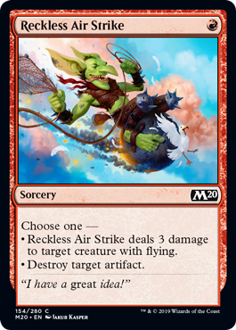 【ENG】【Foil】《無謀な空襲/Reckless Air Strike》[M20]