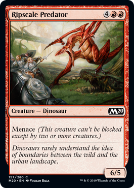 【ENG】【Foil】《鱗剥ぎの捕食者/Ripscale Predator》[M20]