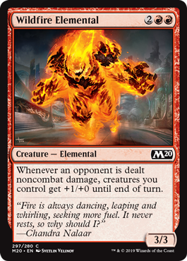 【ENG】【Foil】《野火の精霊/Wildfire Elemental》[M20]