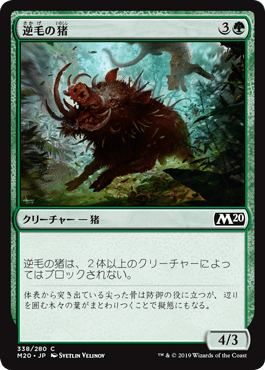 【JPN】《逆毛の猪/Bristling Boar》[M20]
